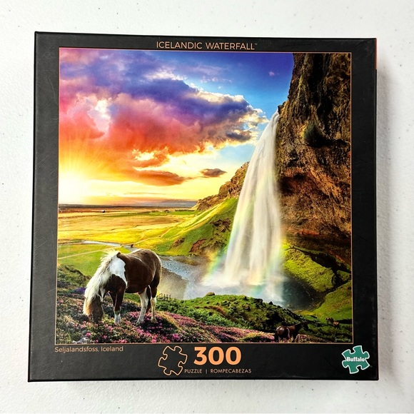 💥SOLD💥 Icelandic Waterfall puzzle by Buffalo 300 pieces - Picture 2 of 6